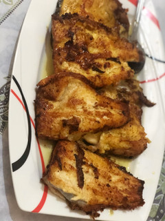 عکسی از دستور ماهی سرخ شده