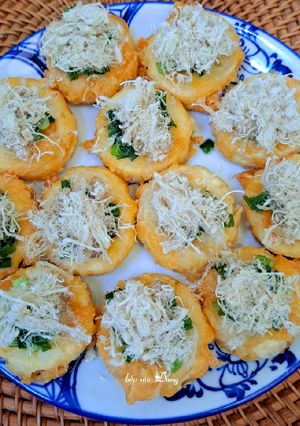 Hình của món Đậu hũ non chiên chà bông.