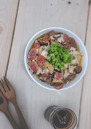 Foto resep Lap Chiong Steamed Chicken