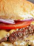 Honey garlic cheese burger