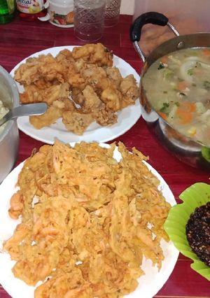 Foto resep Mask sayur sup kpla cker,, goreng Ayam,, sm goreng pyek udang mnu bka,,