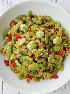 Foto resep Tumis pare ebi petai