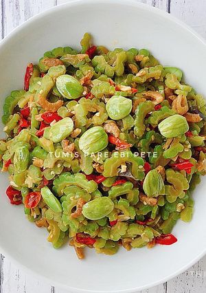Foto resep Tumis pare ebi petai