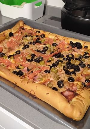 Una foto de Pizza