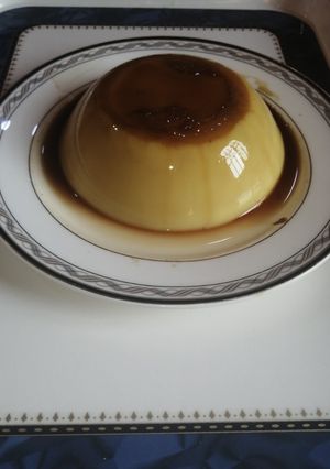 A picture of Caramal Egg Pudding.