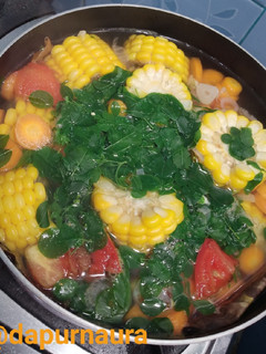 Foto resep Sayur Bening Kelor Jagung Manis