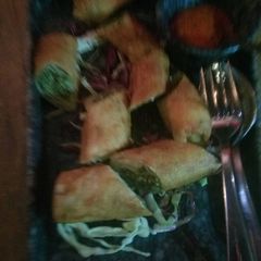 A picture of Palak cheese cigar.
