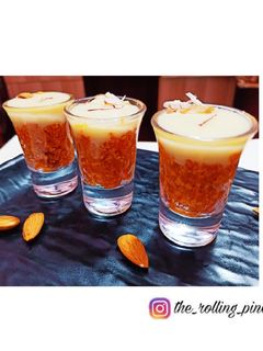 A picture of Gajar halwa rabdi shots.