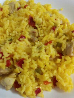 Una foto de Arroz meloso con pollo