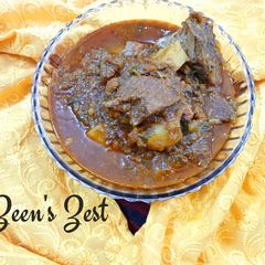 A picture of Kasuri Methi Aloo Gosht.