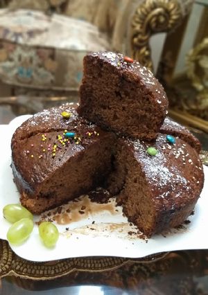 عکسی از دستور کیک خیس شکلاتی