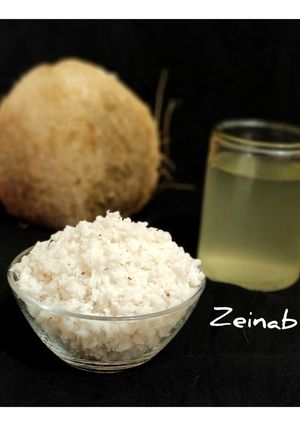 عکسی از دستور پودر نارگیل خانگی