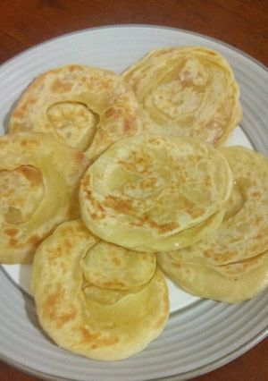 Foto resep Roti Maryam isi daging asap enak