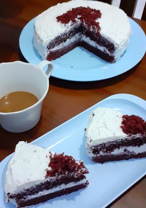 Foto resep Eggless Red Velvet Cake
