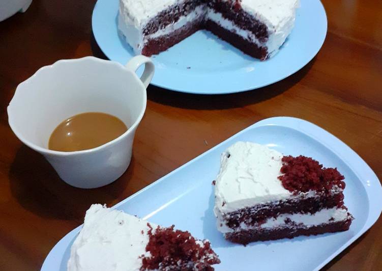 Resep Eggless Red Velvet Cake Yang Renyah