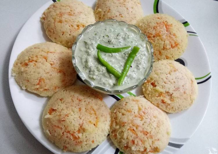 How to Prepare Favorite Carrot Idli (Navratri vrat special)
