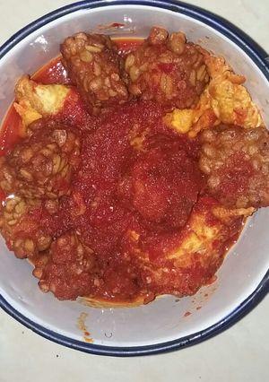 Foto resep Tempe dan telur bumbu bali