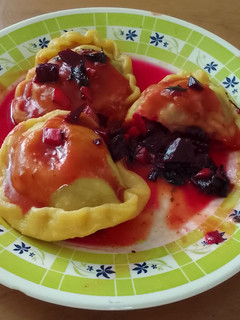 Una foto de Sorrentinos veganos