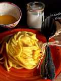 Spaghetti cremosi allo zafferano