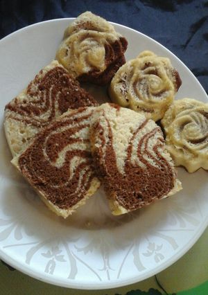 Foto resep Bolu-ku Zebra kukus