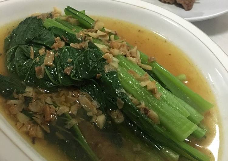 Pakcoy siram untuk diet atau diabetes