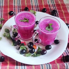 JAMUN JUICE 🧃(Black Pulm juice) A picture of JAMUN JUICE 🧃(Black Pulm juice).