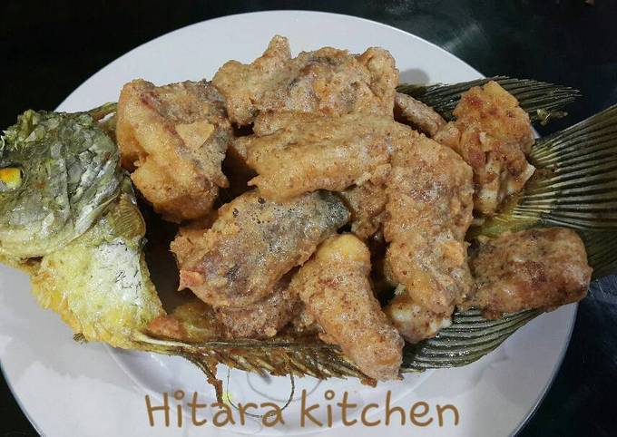 Cara Gampang Membuat Gurame telur asin, Enak Banget