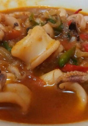 Foto resep Cumi tumis asam manis