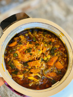 A picture of Vegetable soup.