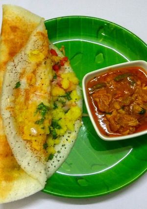 உப்புமா தோசை(upma dosai recipe in tamil) செய்முறை முக்கிய புகைப்படம்