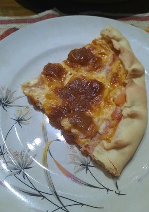 Una foto de Tarta tomate, jamón y queso