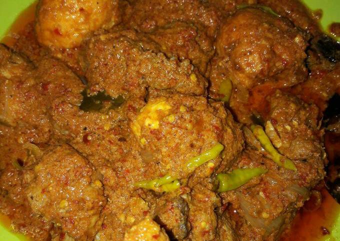 Rendang Telur Rawit