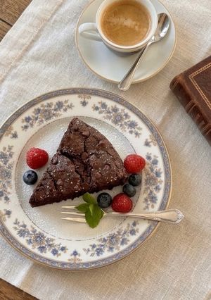 Une photo de 💚 Gâteau au chocolat fondant, peu sucré