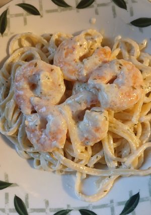 A picture of VashBake Shrimp Linguine Scampi.