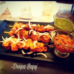 A picture of Tandoori Soya Chaap.