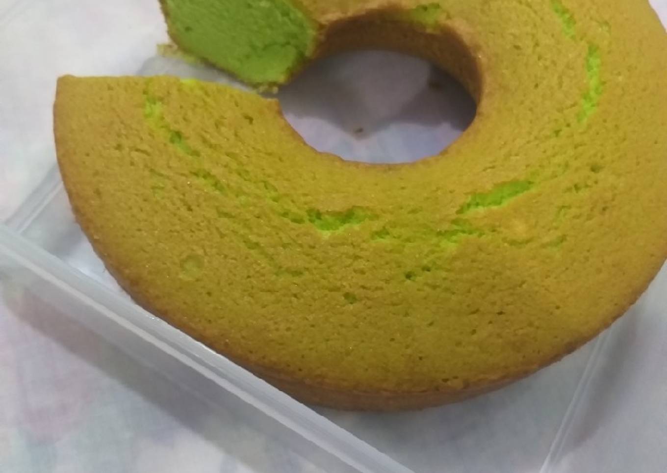 Bolu Pandan Santan Lembut Panggang