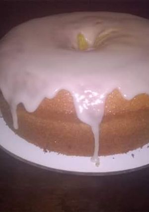 Una foto de Torta 1234 de vainilla con glasé