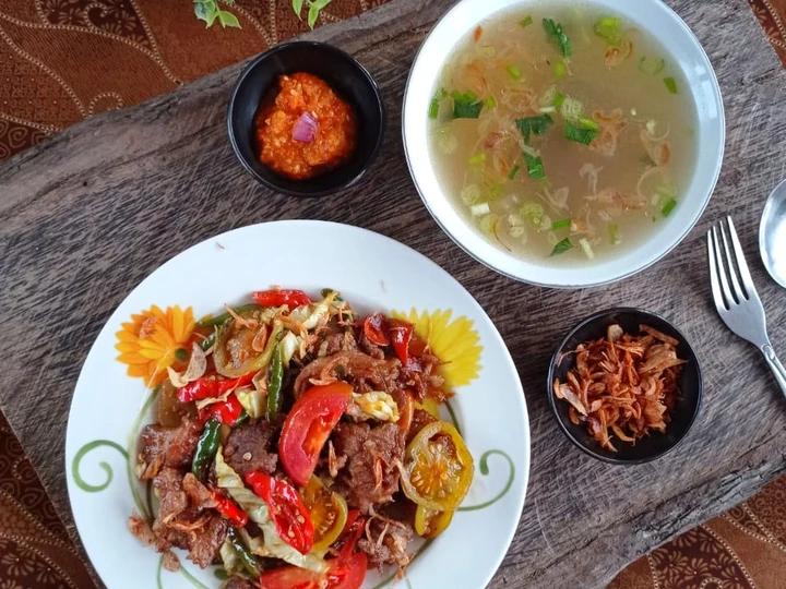 Cara Gampang Menyiapkan Resep Soto Oseng Sapi campur Kambing yang Bisa Manjain Lidah Anti Ribet, Menggugah Selera