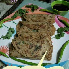 A picture of Stuff bread cheela.