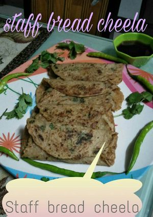 A picture of Stuff bread cheela.