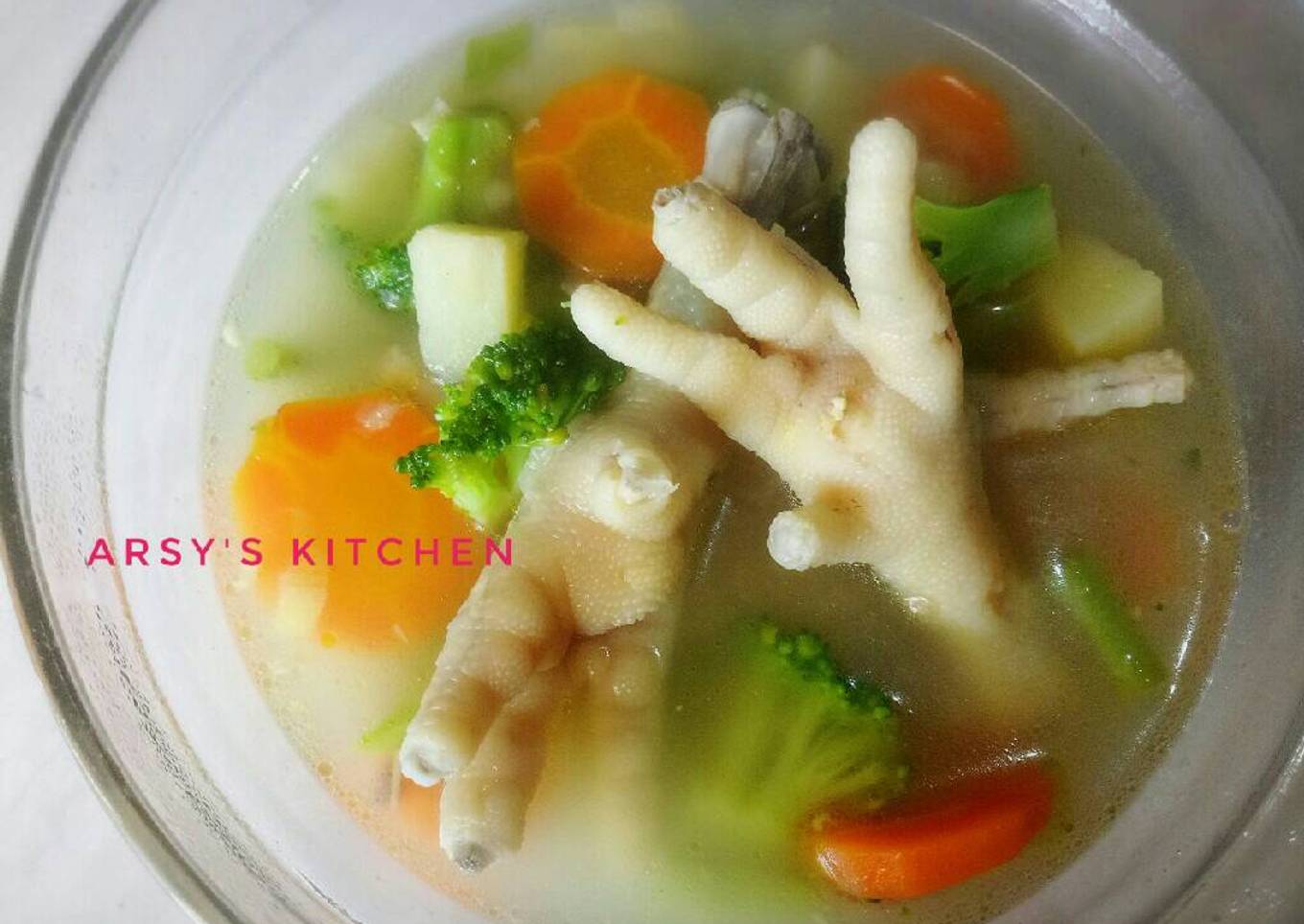 Resep Sup ceker ayam Anti Gagal
