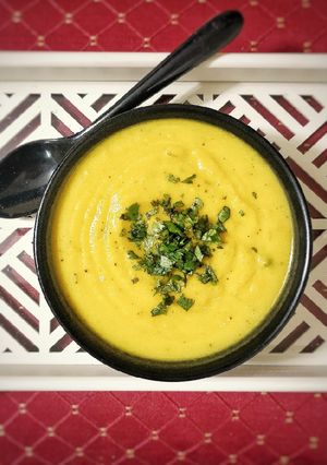 A picture of Pumpkin soup.