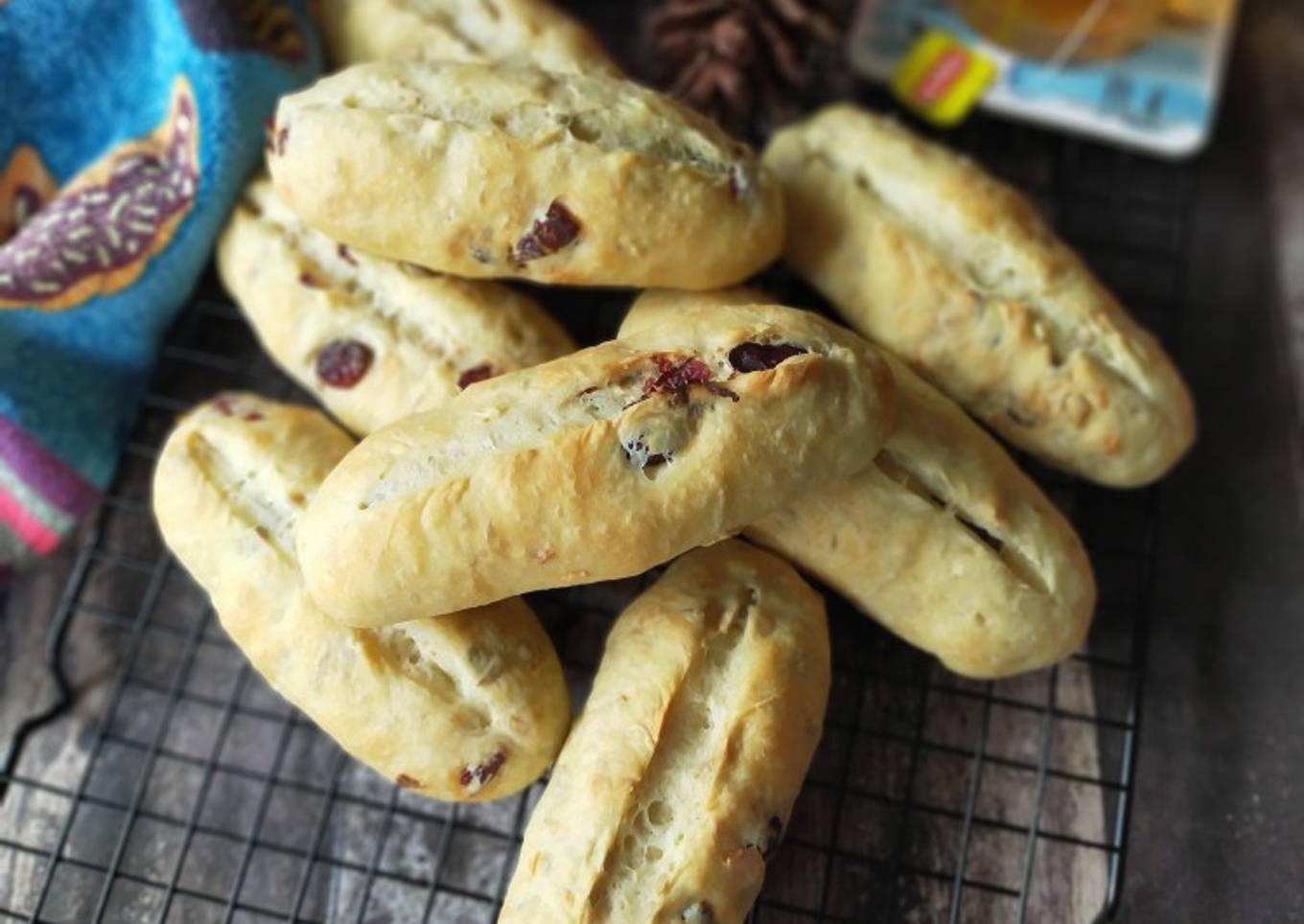 Cranberry White Bread (1x Proofing - Tanpa Ulen)