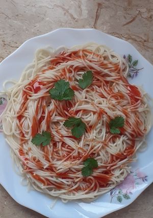 A picture of Vegetable spaghetti.