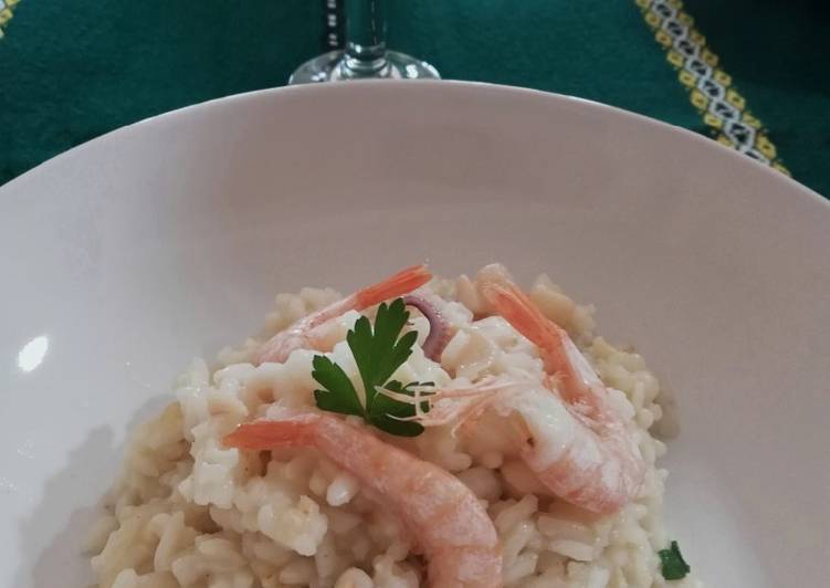 Risotto seppie e gamberetti 🌷