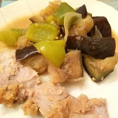 A picture of Aubergine and Pepper Miso Stir Fry.