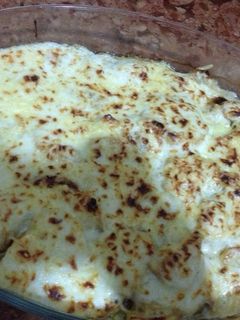 صورة لوصفة غراتان بطاطا بدجاج وصلصة البشاميل