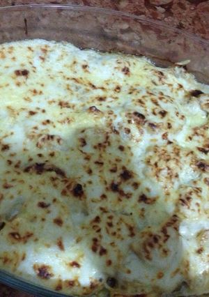صورة لوصفة غراتان بطاطا بدجاج وصلصة البشاميل