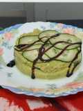 Timbal de pepino y aguacate con salsa balsámica al Pedro Ximénez