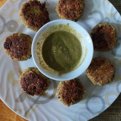 A picture of Healthy Makhana Tikki.